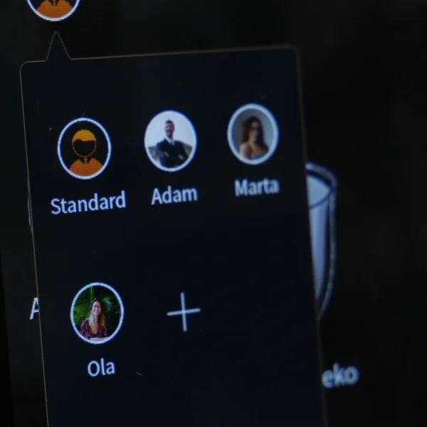 Zbliżenie na detal ekspresu Seed - personalizacja